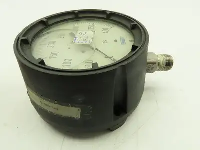 Wika 4" Pressure Gauge Liquid Filled 0-400 PSI 316 SS Tube and Connection