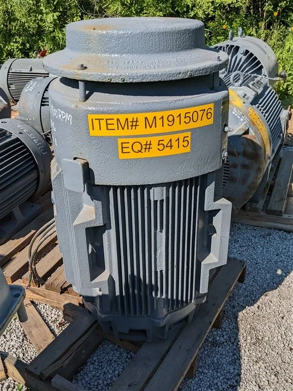Rebuilt 125 HP 1800 RPM GE Vertical Motor L444HP16 Frame 460V 5KS44ST213 EOK