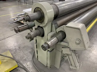 16' x .125" MONTGOMERY 4 ROLL MODEL 4R19710 HYDRAULIC POWER PLATE ROLL
