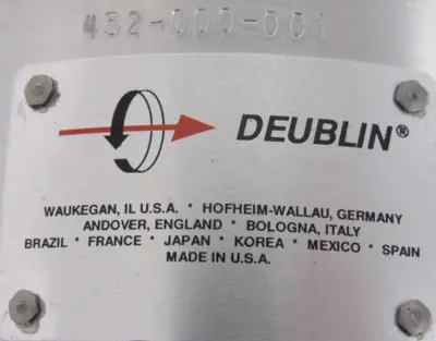 NEW DEUBLIN 452-000-001 UNION 1-1/2" NPT RH 452000001