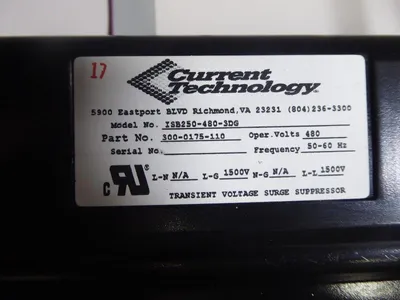 Current Technology SL2-250-480-3DG-L2 Select 250 Secondary Surge Arrester Used