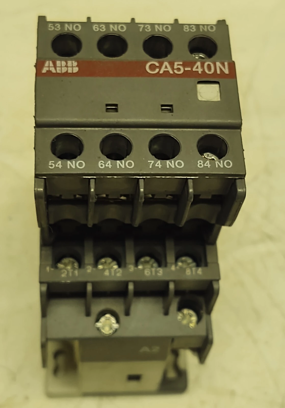 ABB CA5-40N 40 Amp Control Relay with 120VAC Coil DIN Rail Mounting 8 Pole
