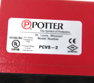 NEW POTTER ELECTRIC PCVS-2 SUPERVISORY SWITCH PCVS2
