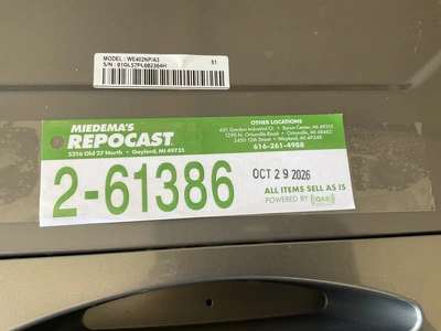 Used SAMSUNG WE402NP/A3 Residential Appliances Michigan US | Miedema Asset Management Group #1578861