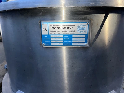 0.75kw 6 RPM DE GOUWE B.V Paddle Stirrer