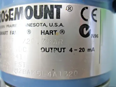 Used Rosemount 3051 CG 4A 02A1AH2BAM5L4A1320 Sensors New Hampshire US | Bitter End Trading #1556581