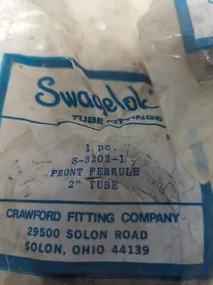 New | in-Stock SWAGELOK S-3203-1 Valves/Fittings Ohio US | Surplus Asset Holdings #1240904