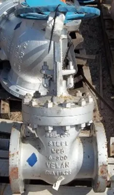 QTY. 1. VELAN 6" 300 FLANGED RAISED FACE WCB GATE ...