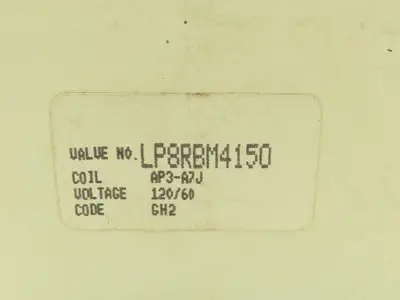 Honeywell Skinner LP8RBM4150 Brass Solenoid Valve 3-Way NC 120V 150 PSI 1/2" NPT