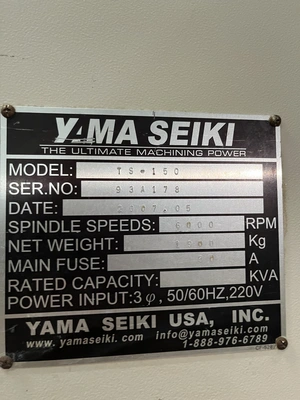 Used 2007 YAMA SEIKI TS-150 CNC Lathes Texas US | Legacy CNC Machinery, LLC #1494980