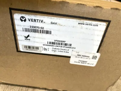 NEW VERTIV GEIST MNS5MGB1-24CF18-3TL6A0A10-S IMD5 V6.3.0