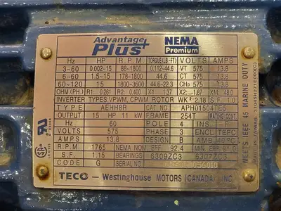 USED TECO-WESTINGHOUSE APH01504TE5