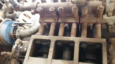 USED OILWELL S-640-5 TRIPLEX WELL SERVICING REVERSING MUD PUMP