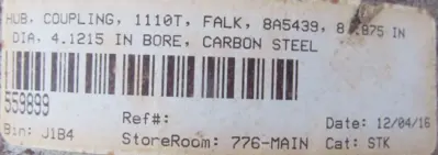 NEW FALK 1110T HUB 4.1215" I.D.