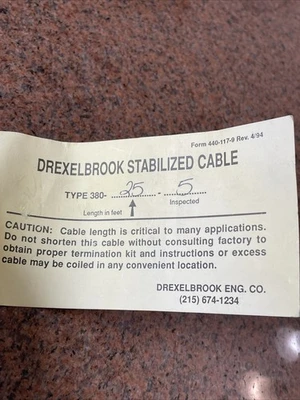 Drexelbrook Level Probe W/ 25’ Cable P/N ?? Fast Shipping +Warranty