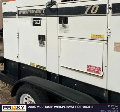 Used 2005 MULTIQUIP WHISPERWATT DB-083112 Portable Generators California US | Proxy Equipment #1384971