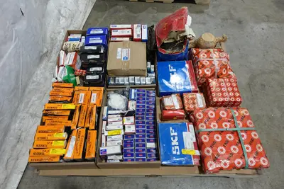 PALLET OF ASSORTED BEARINGS AND BEARING ACCESSORIES, LINERS, ADAPTERS, ROLLER, INSERT, HOUSED UNITS