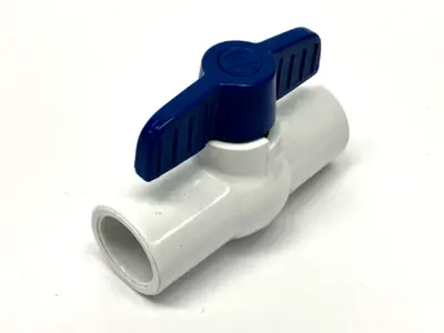 USED NIBCO 1/2" PVC BALL VALVE SOCKET X SOCKET