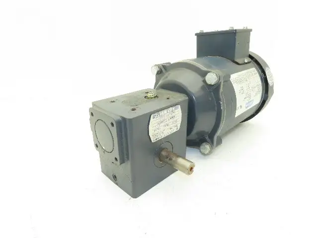 Leeson 101767.00 Gearmotor .25Hp 230/460V 3PH 56C 50:1 Hub City Reducer 35rpm LH