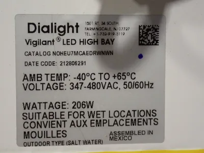 Used DIALIGHT NOHEU7MCAEDEWNWN Lighting Ohio US | HGR 24 #1064932