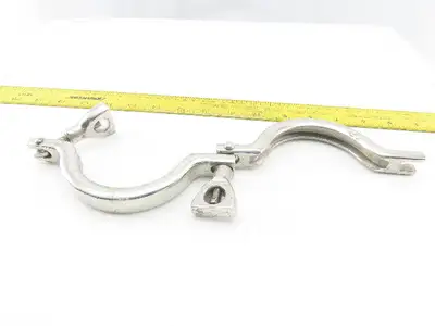 3" Stainless Steel Sanitary 2 Piece Clamp Lot Of 2