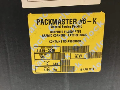 Garlock PM-6K: 5/8″ Graphite Filled/PTFE 41616-3040
