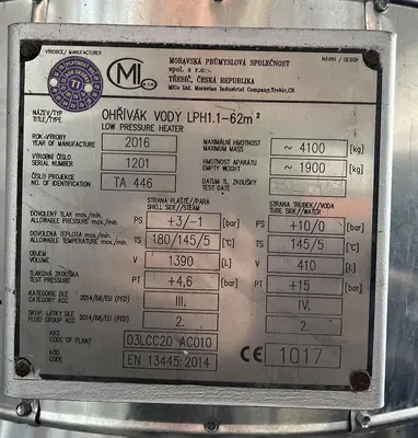 USED ŠKODA STEAM TURBINE