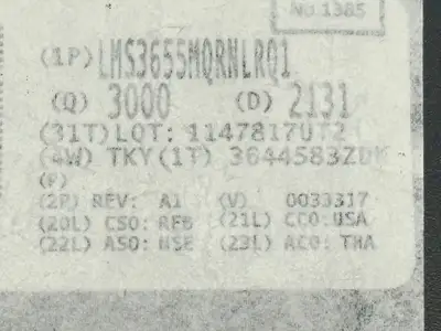 New | in-Stock Texas Instruments LMS3655MQRNLRQ1 Voltage Regulators Michigan US | Maverick Industrial Sales #1460933