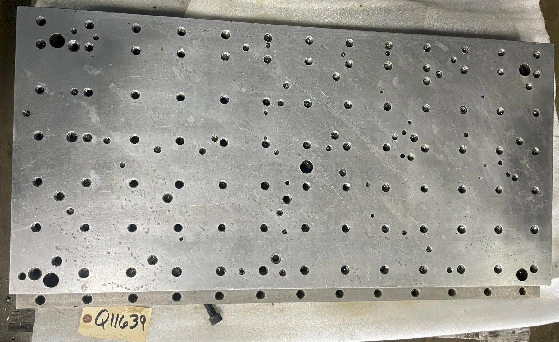 38" x 20" x 4" Precision Machined Riser Sub Table with Drilled and Tapped Mounting Holes