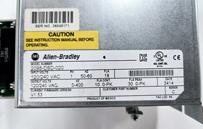 USED ALLEN BRADLEY 2098-DSD-020