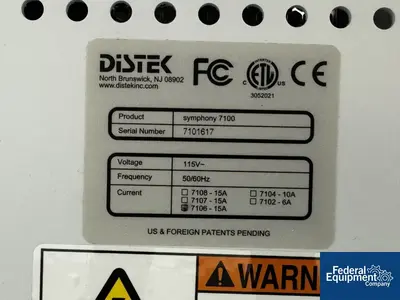 USED Distek Distek Dissolution System, Model Symphony 7100