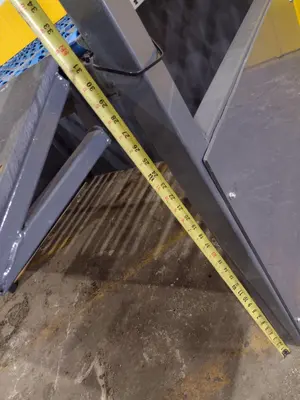 59" X 36" X 52" STEEL PARTS TABLE: STOCK #20618