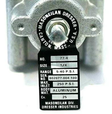 NEW MASONEILAN 77.4 REGULATOR 1/4" 774