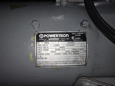 2” Rheotec Extruder, 24:1 L/D Ratio, 20 HP DC Motor