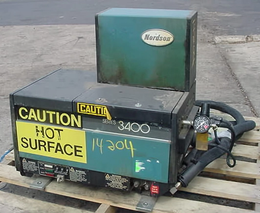 Used NORDSEN HOT MELT ADHESIVE APPLICATO HOT MELT APPLICATOR Miscellaneous Packaging Equipment New Jersey US | Champion Trading Corporation #424813