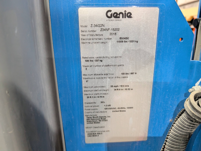 Used 2018 Z-34/22N Genie Articulating Boom Lifts Texas US | Stack Equipment #1418918