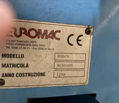 Euromac MDL 200/4 Power Corner Notcher