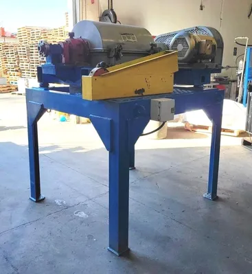IHI HS-204L-S solid bowl decanter centrifuge, 304SS.