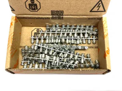 USED WEIDMÜLLER TERMINAL BLOCK CROSS CONNECTOR 10-POLE Q 10 DLI