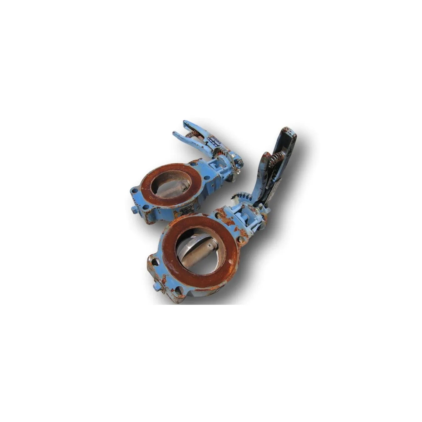 USED 4" DEZURIK MANUAL BUTTERFLY VALVE