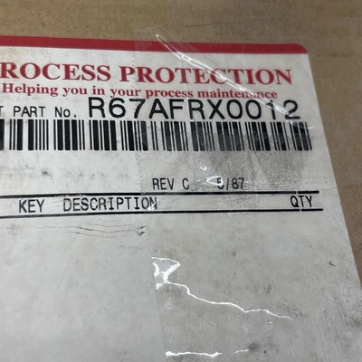 New | in-Stock INDUSTRIAL MRO FISHER CONTROLS R67AFRX0012 Miscellaneous MRO Indiana US | J&J Industrial Supply #1421860