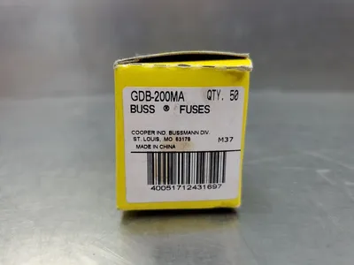 Used Cooper Bussmann GDB-200MA Fuses | Palmetto Automation #1150186