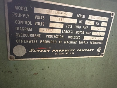 Used SUNNEN MBB 1600K Hones Michigan US | iGAM Industrial Marketplace #1292353