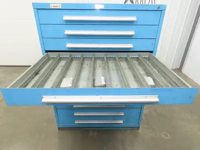 Nu-Era Modular Tool Storage Cabinet 11 Drawer 45x28x61" Stanley Vidmar