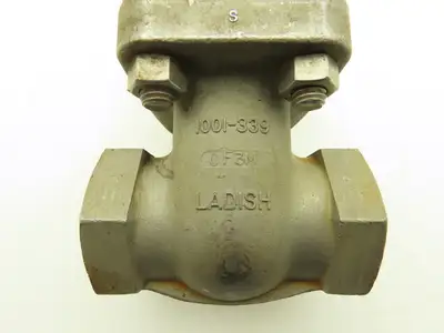 Ladish 1001-339 Gate Valve 1 NPT Class 150 275PSI Stainless Steel Rising Stem