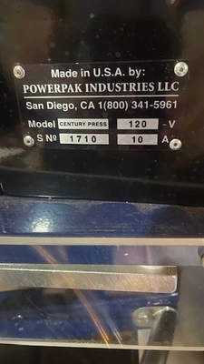 USED Powerpak century press
