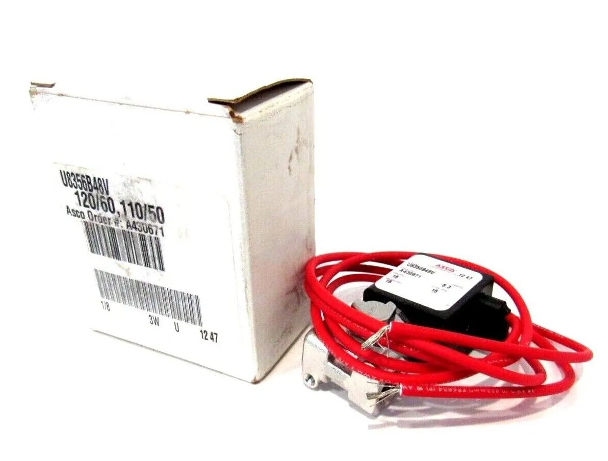 NEW ASCO U8356B48V SOLENOID VALVE 120/60 110/50