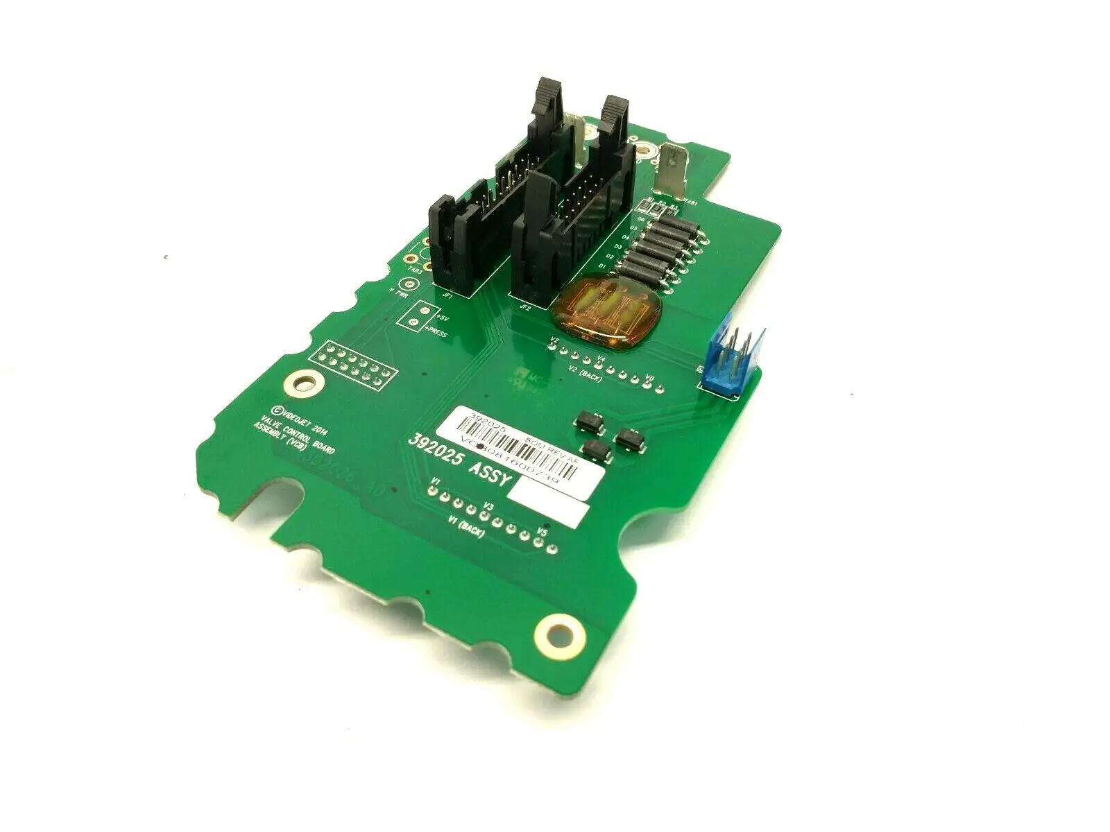 392025,VCB081600739 | Videojet 392025 Rev. AF Valve Control Board Assembly VCB081600739 - For parts or not working