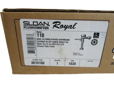 NEW SLOAN 110 FLUSHOMETER VALVE 3.5GPF/13.2LPF