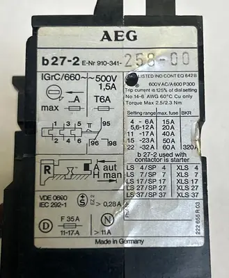 USED AEG 910-341-258-00